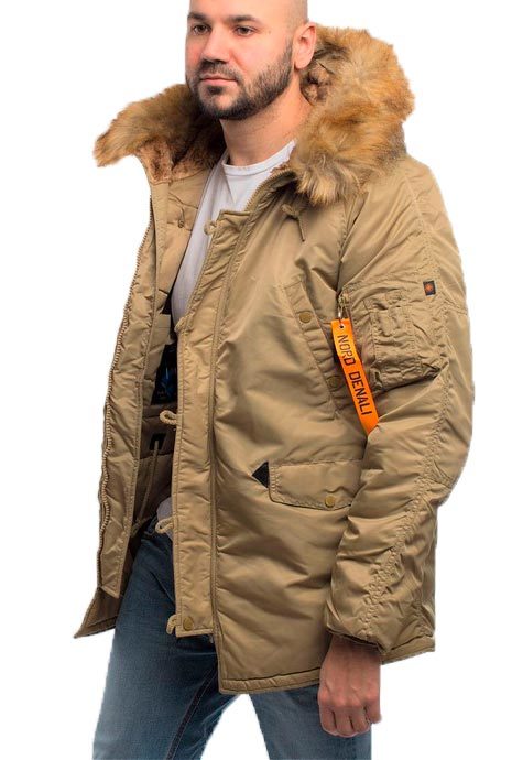 Куртка Аляска  N-3B  Husky Denali  2019 (хаки - khaki)