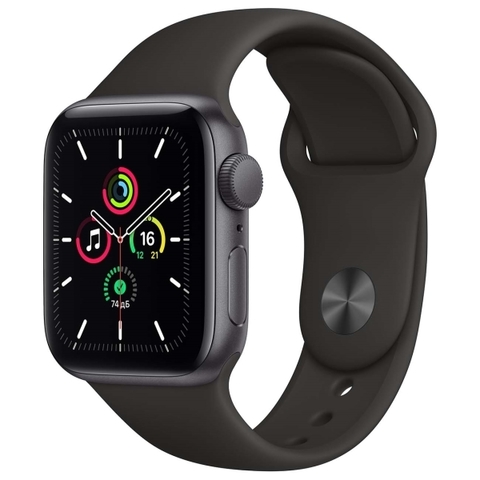 Смарт-часы Apple Watch SE 40mm Space Gray Aluminum Case with Black Sport Band (MYDP2RU/A)