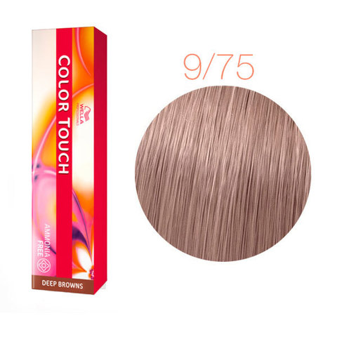 Wella Professional Color Touch Deep Browns 9/75 (Очень светлый блонд коричневый махагоновый) - Тонирующая краска для волос