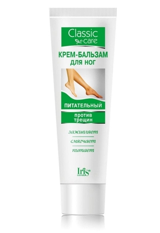 Classic Line Крем-бальзам для ног Питательный против трещин 100мл Iris