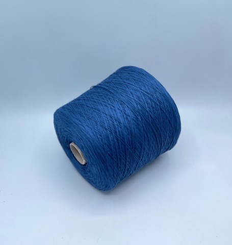 Бобинная пряжа (пр.Италия), art.Cotone, 350м/100 гр. 100%Хлопок, цвет-Синий сатин , арт.34816