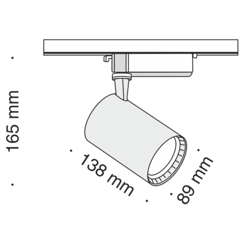 Трековый светильник Technical Vuoro TR003-1-17W3K-W