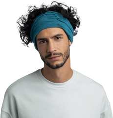 Шерстяной шарф-труба Buff Merino Lightweight Solid Teal - 2