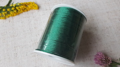 Шнур круглый атласный (для воздушных петель), 2 мм, тёмно-зелёный