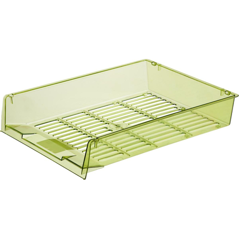 Лоток для бумаг Attache Bright Colours решетчатый прозрачный зеленый Лоток для бумаг Attache Bright Colours решетчатый прозрачный зеленый