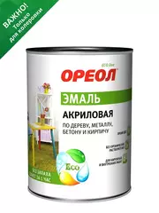 Эмаль универсальная акриловая Ореол глянцевая бесцветная