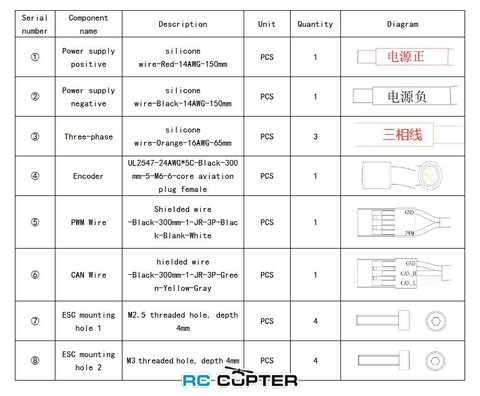 ESC регулятор мотора T-Motor V40A 6-14S PWM/CAN