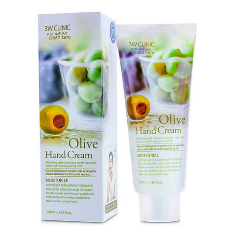 3W Clinic Olive Hand Cream - Крем для рук с оливковым маслом