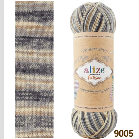 ALIZE SUPERWASH ARTISAN 9005, Мультиколор