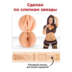 Двухсторонний мастурбатор копия вагины и ануса Елены Берковой - ФлешНаш, телесный