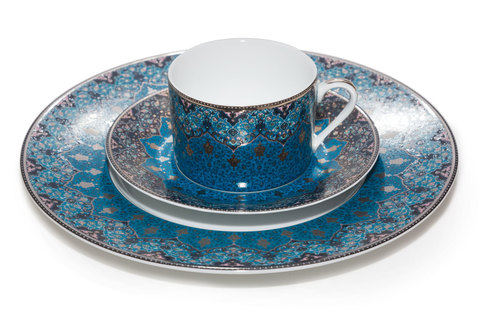 Тарелка десертная 24см Deshoulieres Dhara Blue