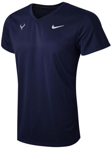 Теннисная футболка мужская Nike Court Dri-Fit Challenger Top SS Rafa - obsidian/white