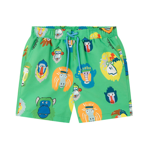 Купальные Шорты Stella McCartney Kids Monkeys Green