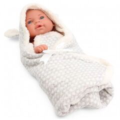 Кукла виниловая, новорождённый малыш, 40 см Испания (белый конверт)
