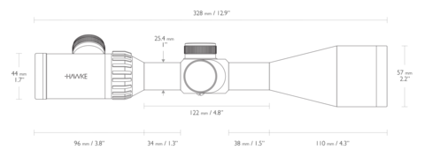 ОПТИЧЕСКИЙ ПРИЦЕЛ HAWKE ENDURANCE 1 5-15Х50 IR SF (10X 1/2 MIL DOT)