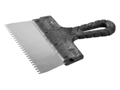 ЗУБР 200 мм, зуб 4 х 4мм, зубчатый пластиковая ручка, нержавеющий, фасадный шпатель (10078-20-04)