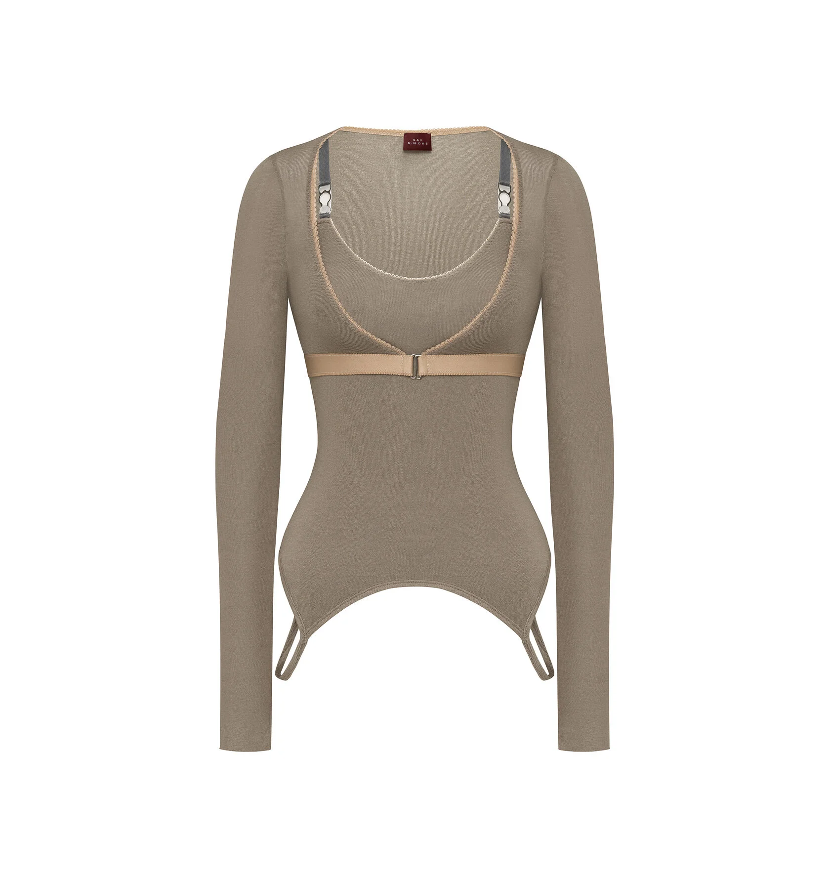 Болеро вторая кожа М, Серо-Бежевое