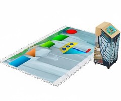 Интерактивный передвижной пол-тумба Декор