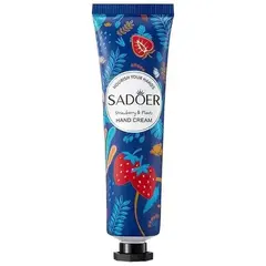Крем для рук "Клубника и травы" SADOER Strawberry Plant Extract Hand Cream 30 гр