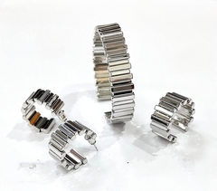 Набор SITY из 3х изделий (браслет+серьги+кольцо)