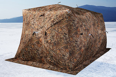 Зимняя палатка куб Higashi Double Winter Camo Pyramid Hot (трехслойная)