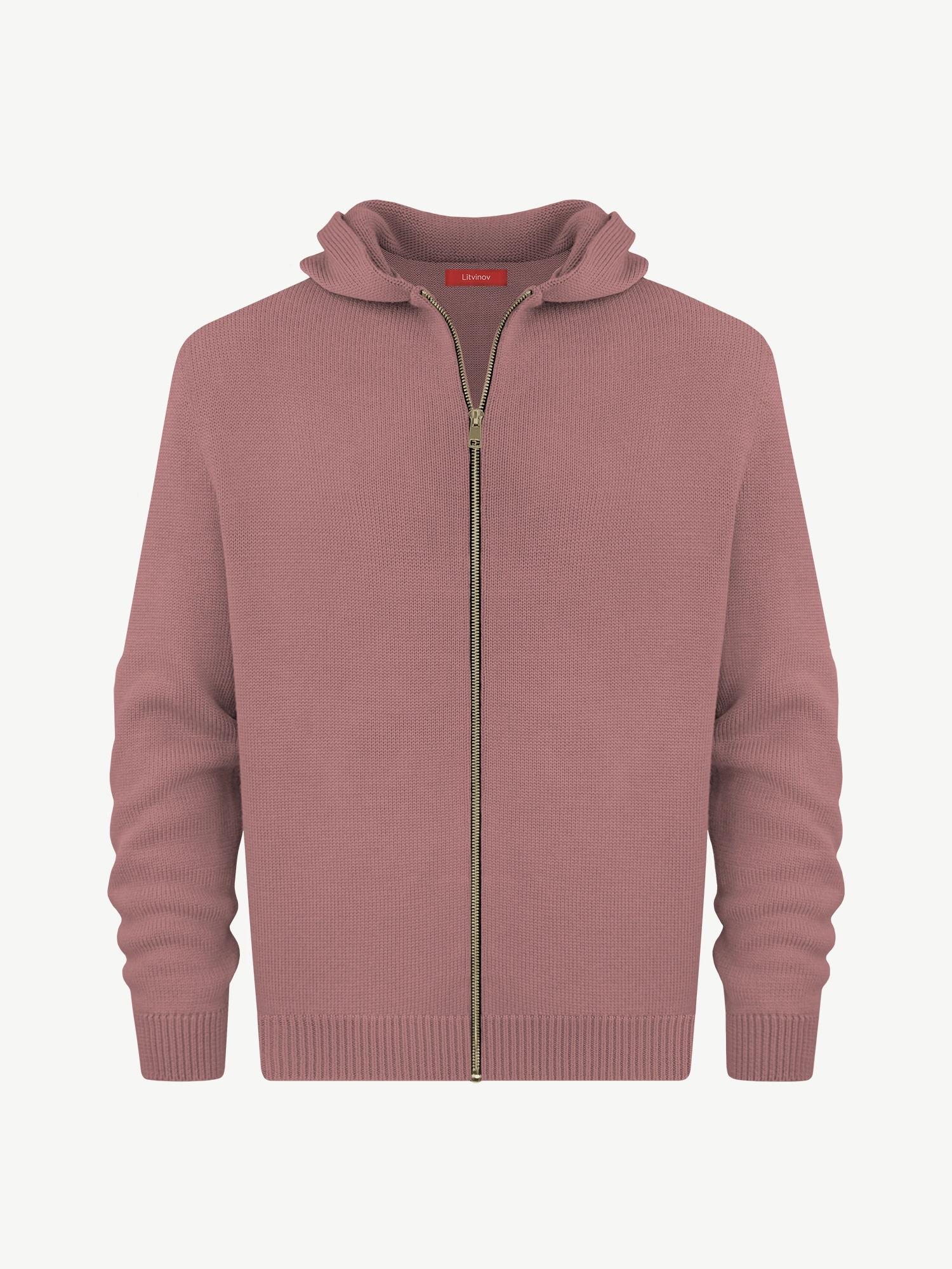 Толстовка на замке из мягкой шерсти