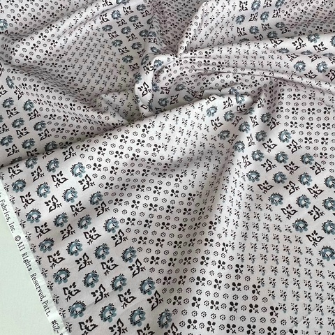 ЭТНО НАБИВКА НА СВЕТЛО-СЕРОМ, ИМИТАЦИЯ, ПОЛОСКИ - 100% хлопок