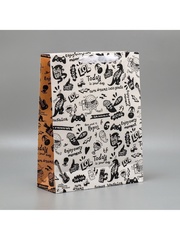 Пакет подарочный L вертикальный, «Что-то очень крутое», 31*40*11 см (Д*В*Ш), 1 шт.