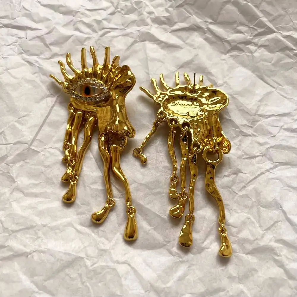 Серьги Око, Золотые