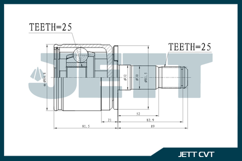 ШРУС внутренний JETT V40-0001