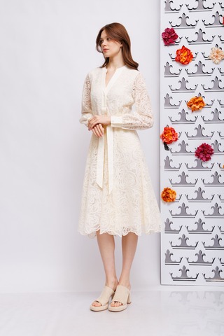 IVI Платье кружевное с хлопком