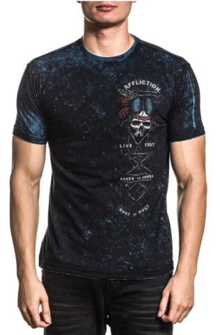 Affliction | Футболка двусторонняя мужская AC PRAIRIE STORM A21428 перед