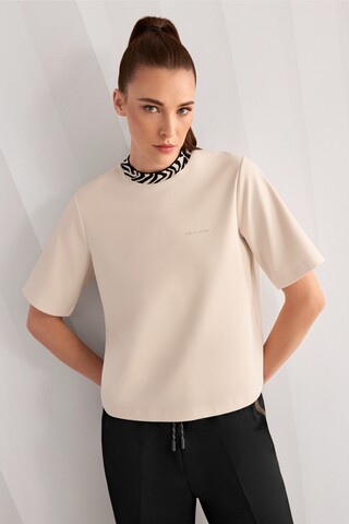 Marc Cain Sports Футболка из хлопка и модала с контрастной отделкой