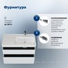 Aquanet 346310 Тумба Nova Lite 2.0 90 R 2 ящ. цв. белый глянец (346310)