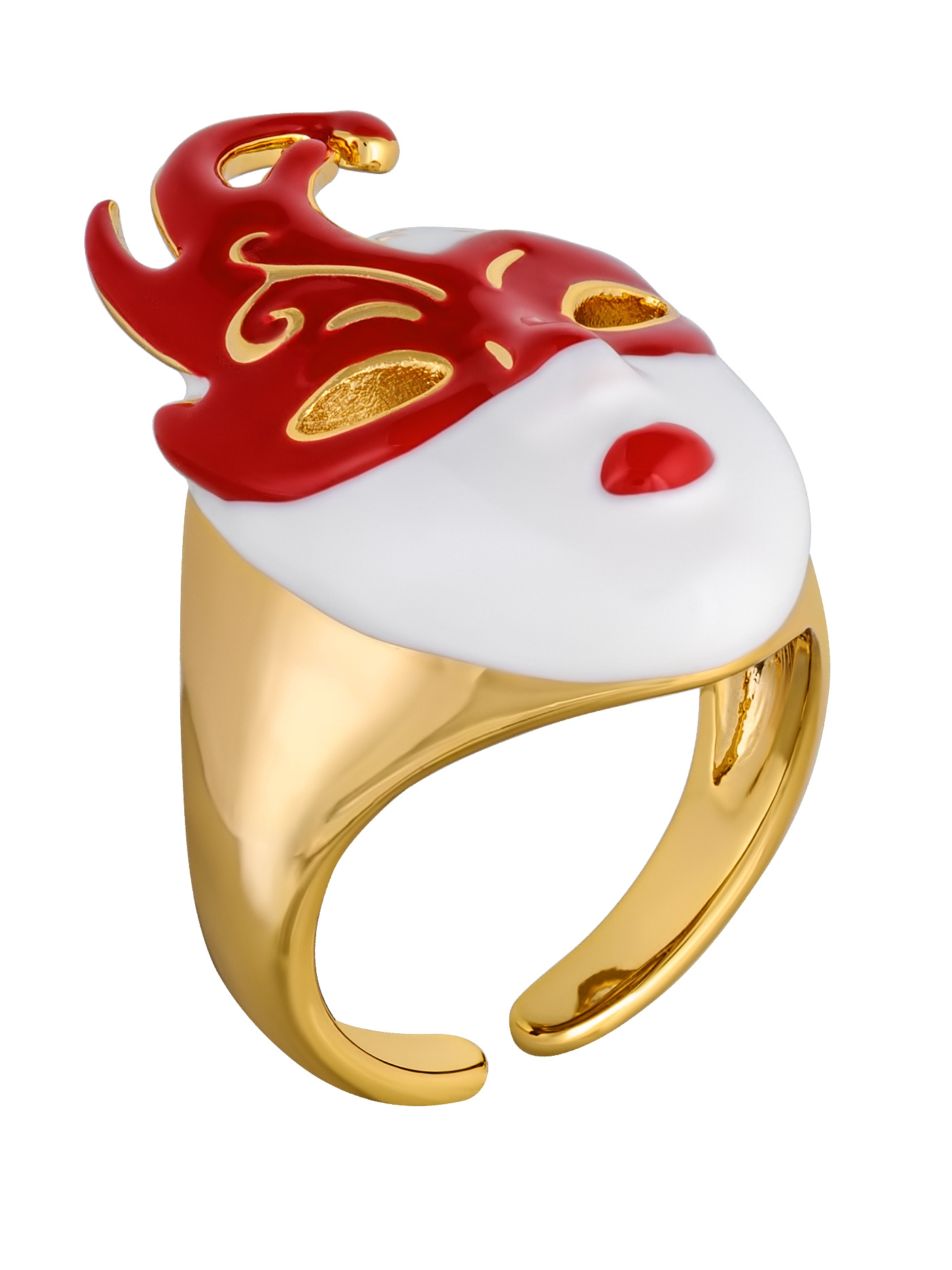 Массивное кольцо Маска Венецианская