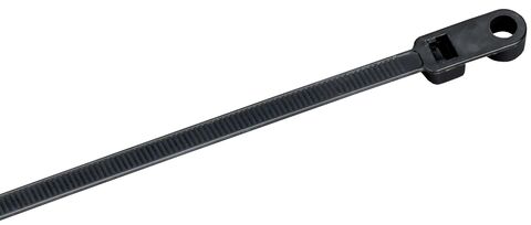 Хомут P6.6 с винтовым креп. чёрный 4,8х300мм 100шт/упак IEK