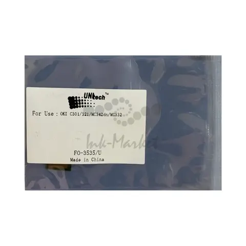 Чип для OKI C301, C321, MC332, MC342 для голубого тонер-картриджа - Cyan chip oki c301. Ресурс 1500 страниц