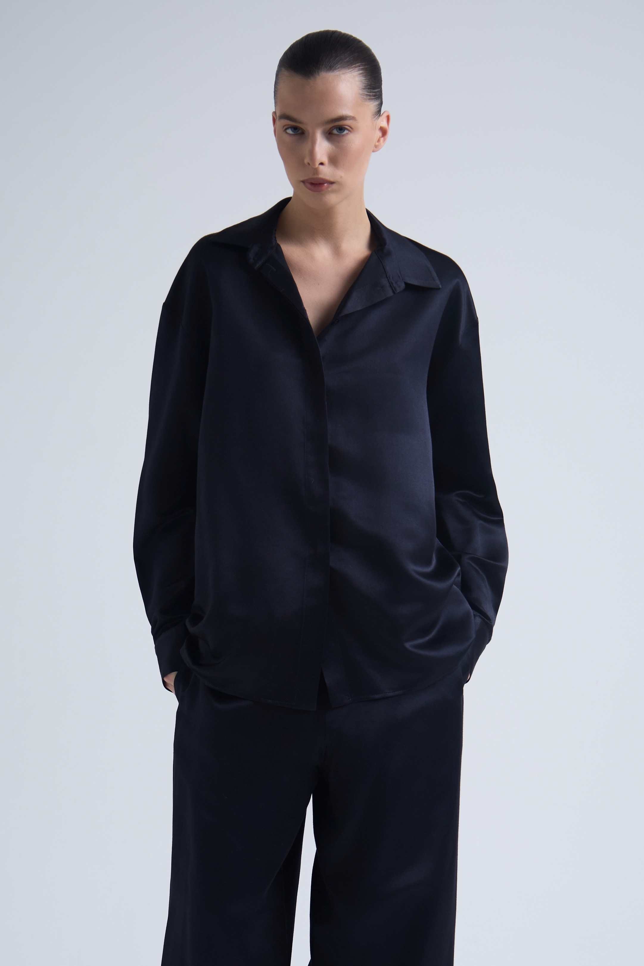 Рубашка Deep из шелка и кашемира