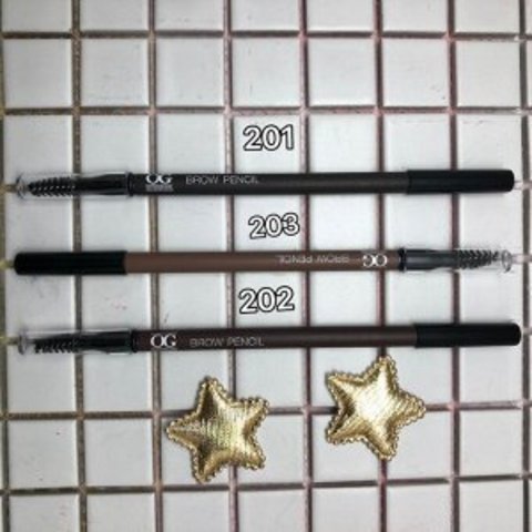 OG-ML2123 Карандаш для век и бровей с щеточкой тон 201 BROW PENCIL