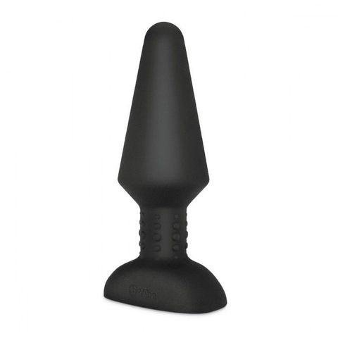 Большая чёрная вибропробка Rimming Plug XL - 16 см. - b-Vibe BV-016-BLK