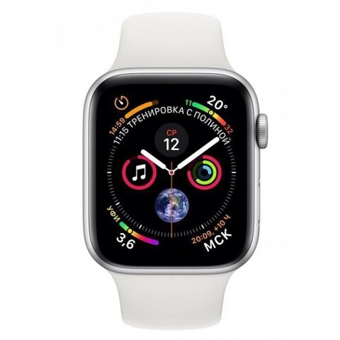 Apple Watch Series 4 Aluminium 44мм, сильвер