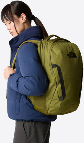Картинка рюкзак городской The North Face Vault зеленый - 2