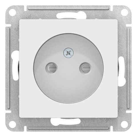 Розетка без заземления со шторками, 16А. Цвет Лотос. Schneider Electric AtlasDesign. ATN001349