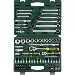 KRAFTOOL X-Drive 82, 82 предм., (1/2?+1/4?), универсальный набор инструмента (27887-H82)