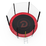 Батут с сеткой DFC PELPO 8ft с лестницей, RED фото №4