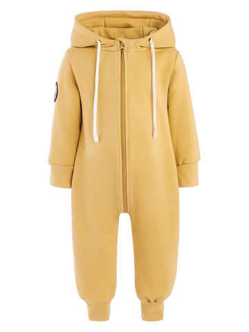 Комбинезон из футера "Горчичный"