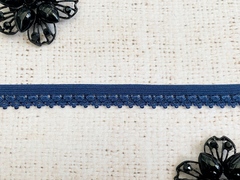 Резинка бельевая ажурная, ш. 1,2 см, тёмно-синий
