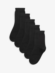 Носки хлопковые для девочки Next 280-918, 5 шт., Черный