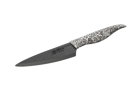 Нож Samura универсальный Inca, 15,5 см, чёрная циркониевая керамика