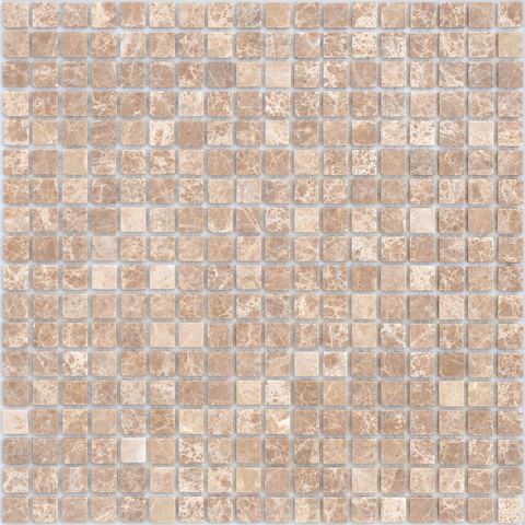Мозаика LeeDo Caramelle: Pietrine - Emperador Light матовая 30,5x30,5х0,4 см (чип 15x15x4 мм)